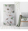 Бежовозелена картина с цветя 60x120-2 снимка