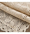Бежов ажурен тишлайфер на една кука 40x180 см-3 снимка