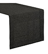 Черна покривка със сребриста нишка 40x140 см-1 снимка