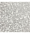 Комплект 6 сребристи подложки за маса с ажурен десен 30x45 см-2 снимка
