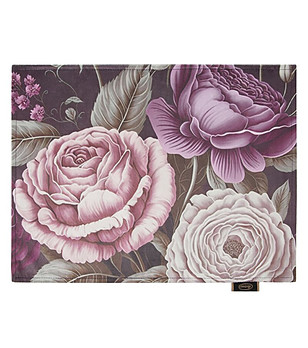 Комплект 4 кадифени подложки с цветя 30x40 см снимка