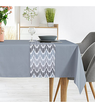 Сив комплект покривка с тишлайфер 140x220 см снимка