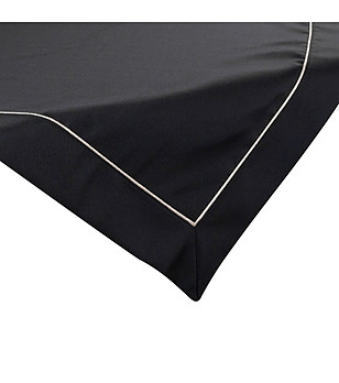 Черна покривка с кант 85x85 см снимка