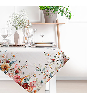 Покривка с флорален принт 85x85 см снимка