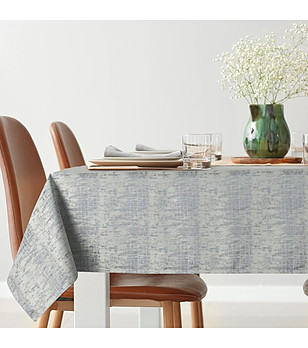 Сребърносива жакардова покривка 140x260 см снимка