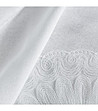 Бяла покривка с декоративна кантова и бродирана дантела 140x180 см-4 снимка