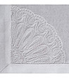 Бял тишлайфер с кант и бродерия 40x140 см-3 снимка