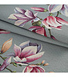 Сив тишлайфер с розови магнолии 45x140 см-3 снимка