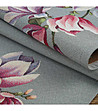 Сив тишлайфер с розови магнолии 45x140 см-4 снимка