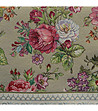 Гобленова покривка с цветя 100x100 см-3 снимка