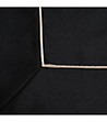 Черен тишлайфер със златист кант 40x180 см-3 снимка