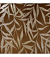 Кафяв кадифен тишлайфер със златисти листа 35x180 см-3 снимка