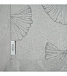 Сива жакардова покривка с листа 145x350 см-2 снимка
