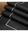 Комплект 4 черни подложки със златист кант 30x40-4 снимка