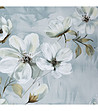 Светлосив спален комплект с флорален десен 220x200-3 снимка