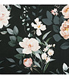 Черен спален комплект с цветя 140x200-3 снимка