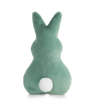 Зелена декоративна възглавница Зайче 21x41 см снимка