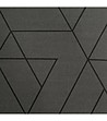 Тъмносив спален комплект с геометричен десен 140x200-4 снимка