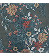 Тюркоазен спален комплект с флорален десен 160x200-3 снимка