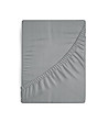Сиво трикотажно долен чаршаф с ластик 120x200-3 снимка