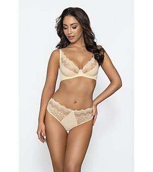 Бежов сутиен с мека чашка SOPHIA снимка