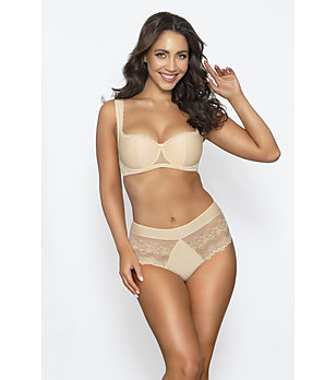 Бежови бикини бразилиана с дантела SOPHIA снимка