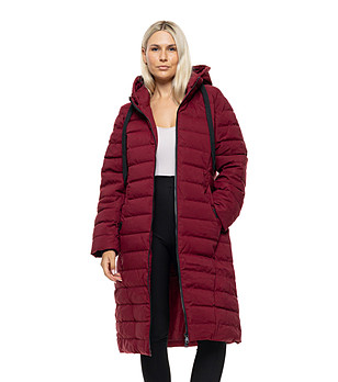 Дамско яке в бордо с качулка Margaret снимка