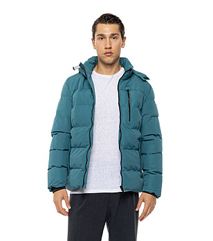 Мъжко късо подплатено яке с качулка Chuck снимка