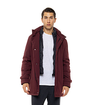 Яке в бордо с качулка Paul снимка