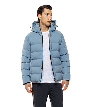 Мъжко късо яке в цвят мента Domino снимка