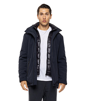 Тъмносиньо яке с качулка Nеmo снимка