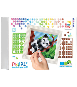 Комплект мозайка с рамка Панда XL  снимка