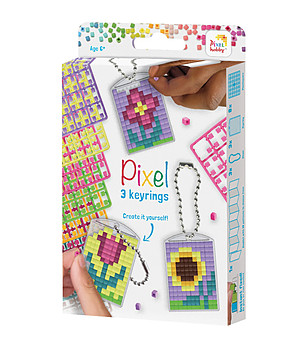 Комплект мозайка ключодържатели с цветя снимка