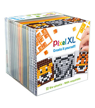 Комплект от 3 мозайки с пиксели Куб - Диви животни XL снимка