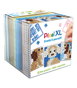 Комплект от 3 мозайки с пиксели Куб - Кученца XL снимка