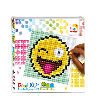 Мозайка с пиксели 23x23 пиксела - Усмивка XL снимка