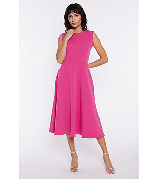 Розова рокля без ръкави снимка