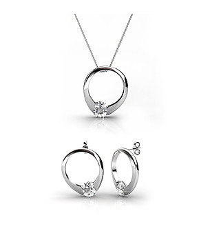 Комплект бижута с кристали ADARA снимка