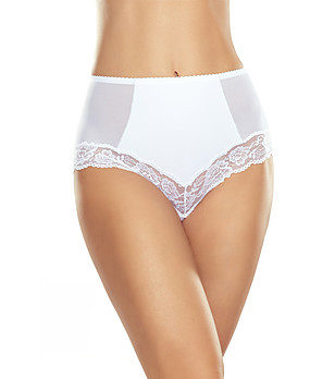 Бели бикини с висока талия и дантела VERIDIA снимка