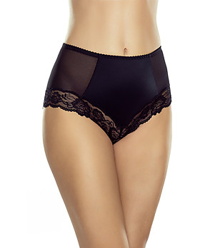 Черни бикини с висока талия и дантела VERIDIA в макси размер снимка