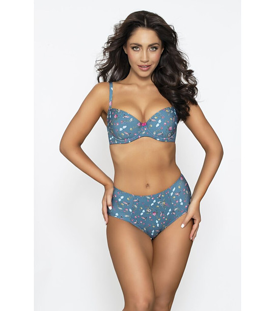 Сини бикини с висока талия BLUE SKY снимка