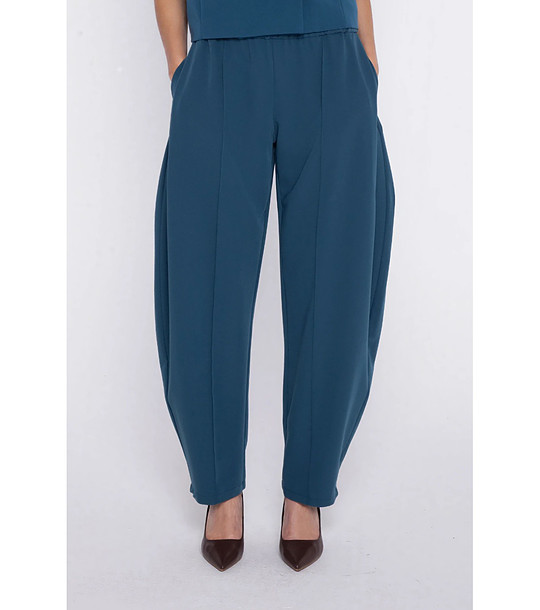 Панталон в син нюанс с права кройка снимка