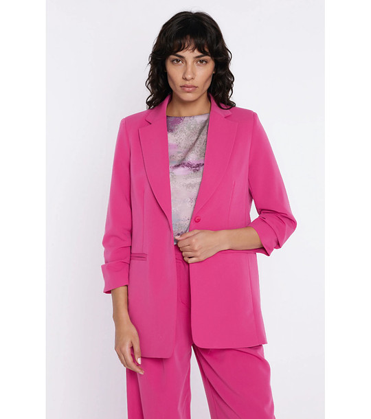 Розово сако със 7/8 ръкав  снимка