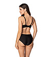 Черни бикини с висока талия и червени акценти LAILA-1 снимка