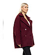 Бордо палто с широка яка Gia-1 снимка