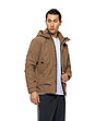 Кафяво мъжко яке с качулка Marc-1 снимка