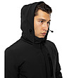Черно мъжко яке с качулка Axel-4 снимка