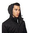 Черно мъжко яке с качулка Hedeon-4 снимка