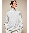Бял мъжки пуловер Riko-3 снимка