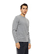 Сив мъжки пуловер с обло деколте Lano-1 снимка